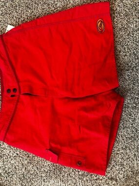 Men's Athletic Red Swim/Board Shorts